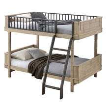 Melea Single Rubberwood Convertible Bunk Bed